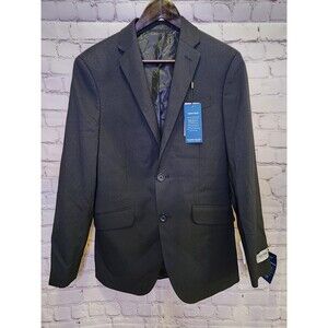 Kenneth Cole Reaction Blazer Mens 36R Black White Micro Dots Techni-Cole Jacket